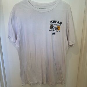 Adidas White Gameday Tee - Notre Dame vs Arizona State
